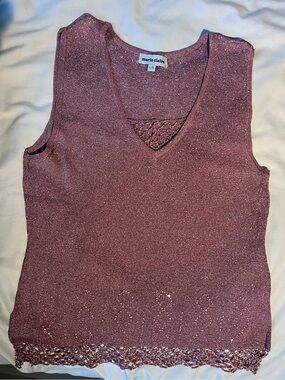Sparkly going out tank top